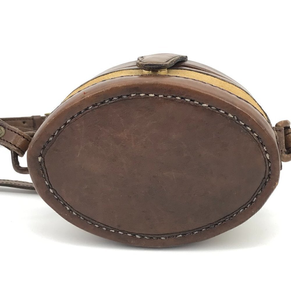 Tristan & Isuet VTG Leather Suede Canteen Structured Crossbody Bag Rare - Picture 4 of 10